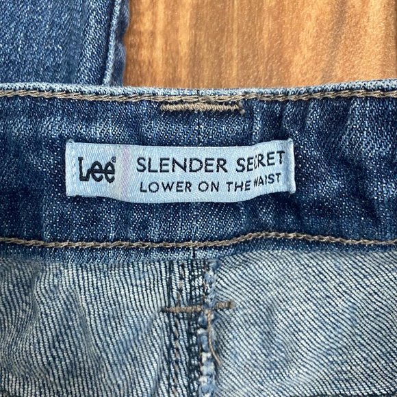 lee slender secret jeans bootcut size 14 medium blue - Picture 3 of 6